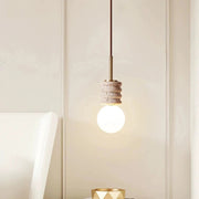 LED Modern Stone Bedside Pendant Light